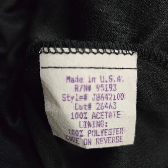 Vtg 90s Y2K Hourglass Babydoll Halter Dress L Crotchet Fringe Whimsigoth Fairy - Picture 9 of 12